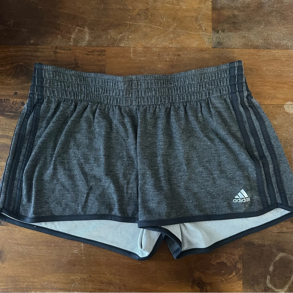 Adidas Women's Charcoal Athletic Shorts size Large